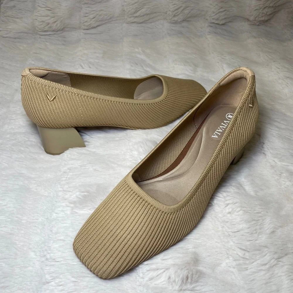 VIVAIA Square-Toe Chunky Heels (Melody) EU 40 / US‎ 9